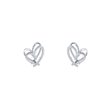 Day & Eve by Go Dutch Label Chrystal Heart Hoops