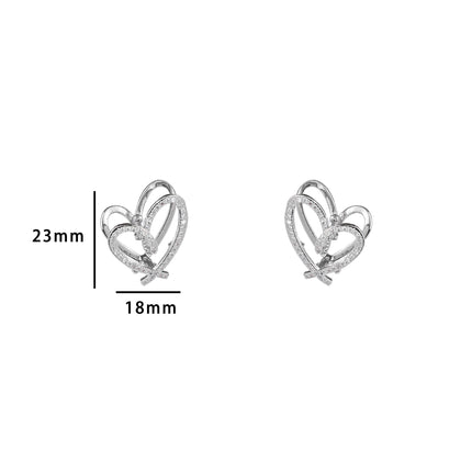 Day & Eve by Go Dutch Label Chrystal Heart Hoops