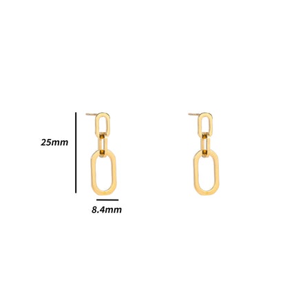 Day & Eve by Go Dutch Label Classic Link Earrings