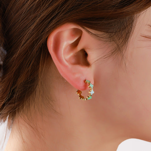Day & Eve by Go Dutch Label Clover Hoops Lilac & Mint