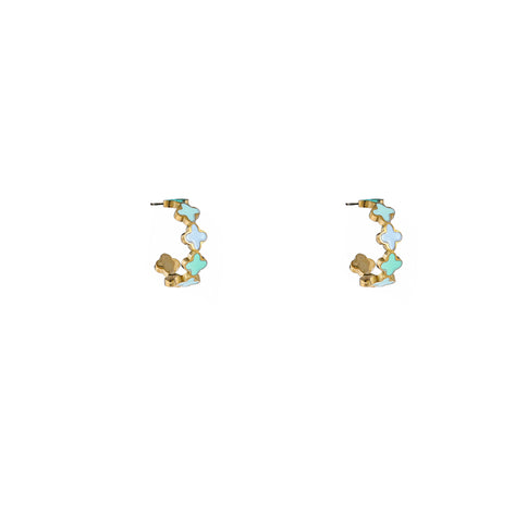 Day & Eve by Go Dutch Label Clover Hoops Lilac & Mint