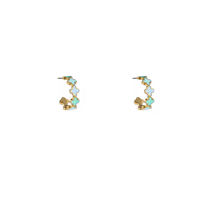 Day & Eve by Go Dutch Label Clover Hoops Lilac & Mint