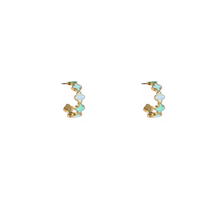 Day & Eve by Go Dutch Label Clover Hoops Lilac & Mint