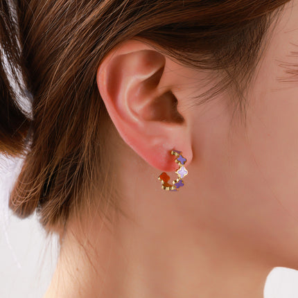 Day & Eve by Go Dutch Label Clover Hoops Lilac & Mint