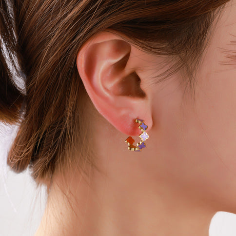 Day & Eve by Go Dutch Label Clover Hoops Lilac & Mint