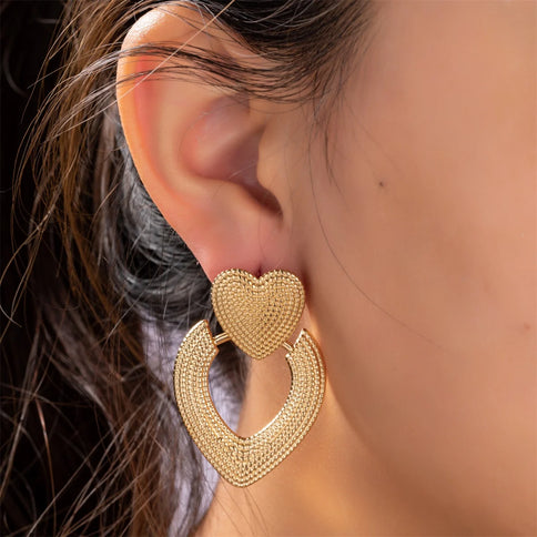 Day & Eve by Go Dutch Label Dangling Heart Earrings
