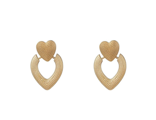 Day & Eve by Go Dutch Label Dangling Heart Earrings