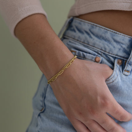 Day & Eve by Go Dutch Label Double Chain Bracelet