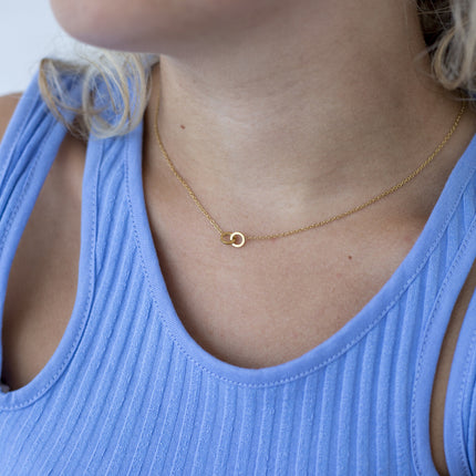 Day & Eve by Go Dutch Label Double Circle Necklace