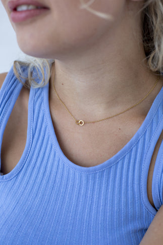 Day & Eve by Go Dutch Label Double Circle Necklace