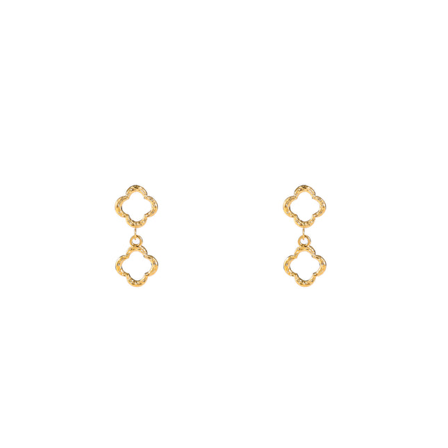 Day & Eve by Go Dutch Label Double Clover Earrings