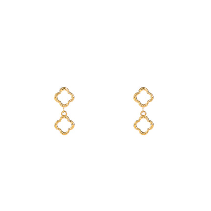 Day & Eve by Go Dutch Label Double Clover Earrings