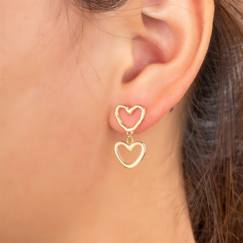 Day & Eve by Go Dutch Label Double Dangling Hearts