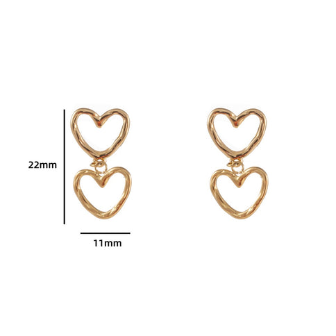 Day & Eve by Go Dutch Label Double Dangling Hearts