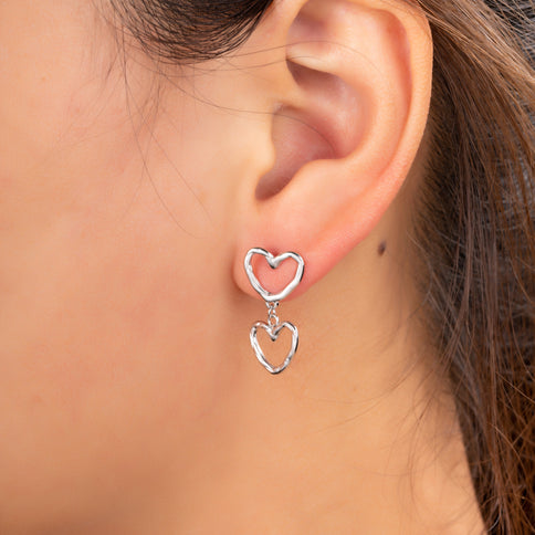 Day & Eve by Go Dutch Label Double Dangling Hearts