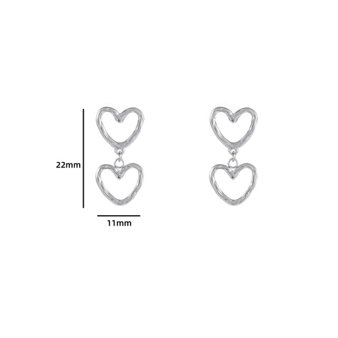 Day & Eve by Go Dutch Label Double Dangling Hearts