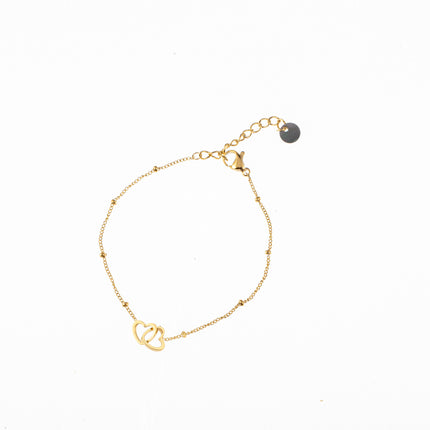 Day & Eve by Go Dutch Label Double Heart Bracelet