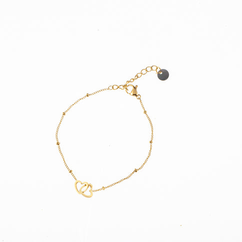 Day & Eve by Go Dutch Label Double Heart Bracelet