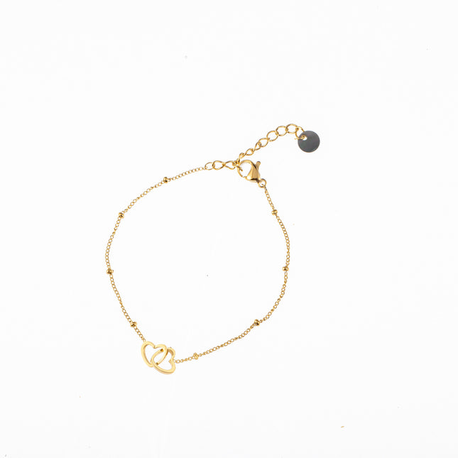 Day & Eve by Go Dutch Label Double Heart Bracelet