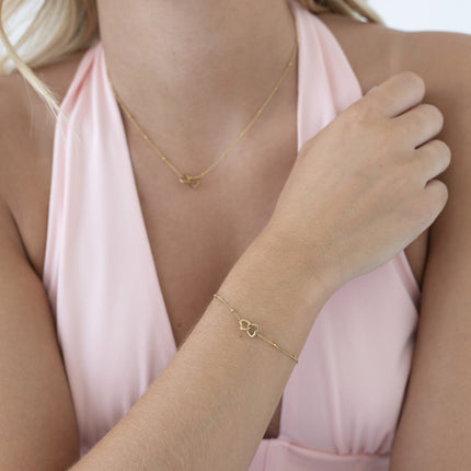 Day & Eve by Go Dutch Label Double Heart Bracelet