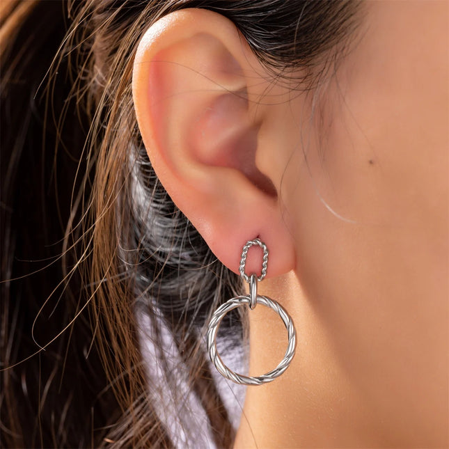 Day & Eve by Go Dutch Label Double Round Earrings