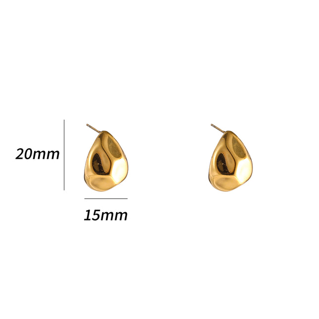 Day & Eve by Go Dutch Label Facet Drop Studs