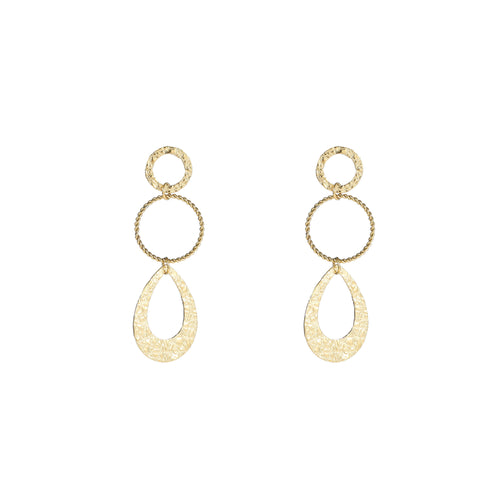 Day & Eve by Go Dutch Label Fine Hammered Dangles