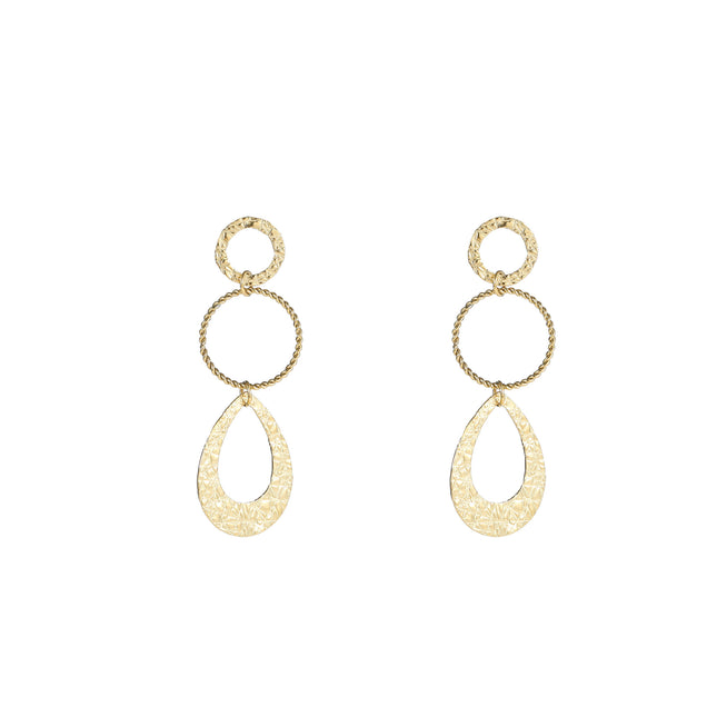 Day & Eve by Go Dutch Label Fine Hammered Dangles
