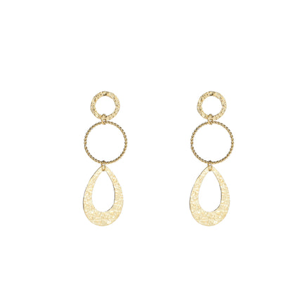 Day & Eve by Go Dutch Label Fine Hammered Dangles