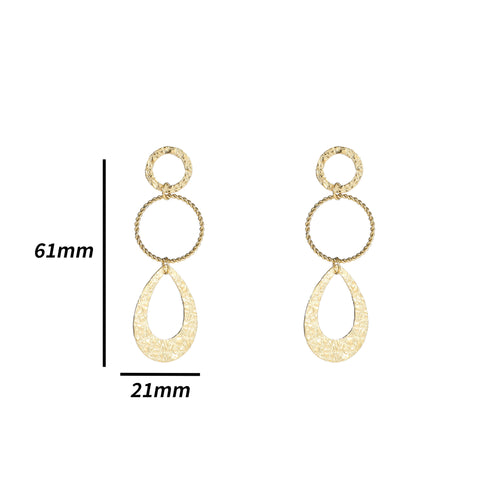 Day & Eve by Go Dutch Label Fine Hammered Dangles