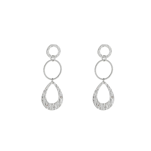 Day & Eve by Go Dutch Label Fine Hammered Dangles