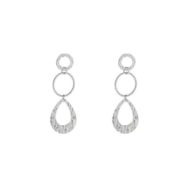 Day & Eve by Go Dutch Label Fine Hammered Dangles