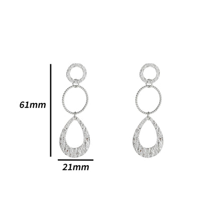 Day & Eve by Go Dutch Label Fine Hammered Dangles