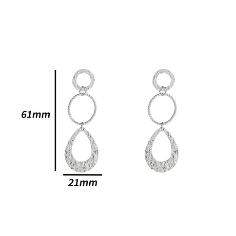 Day & Eve by Go Dutch Label Fine Hammered Dangles