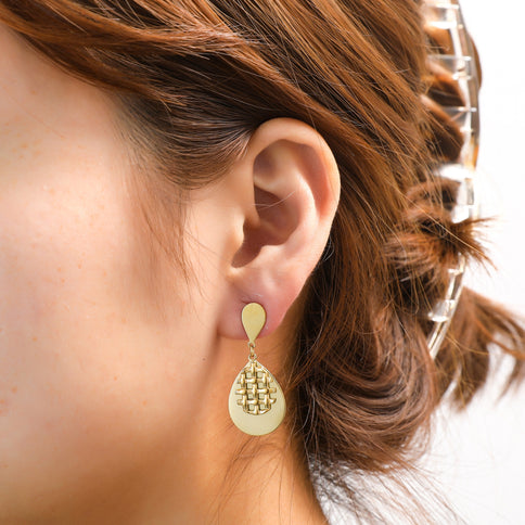 Day & Eve by Go Dutch Label Grated Drop Dangles