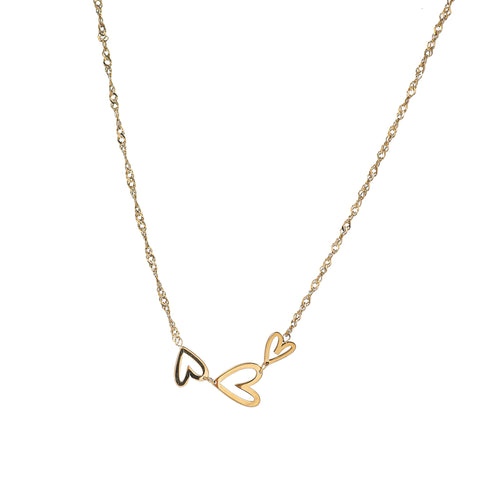 Day & Eve by Go Dutch Label Heart Wave Necklace