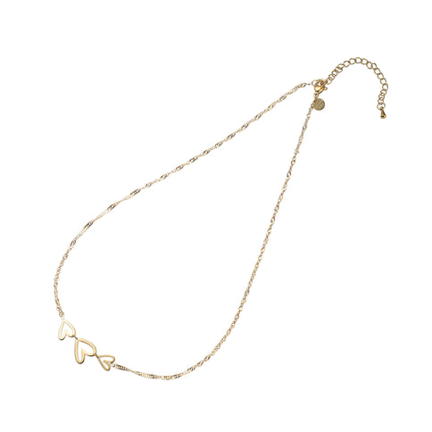 Day & Eve by Go Dutch Label Heart Wave Necklace