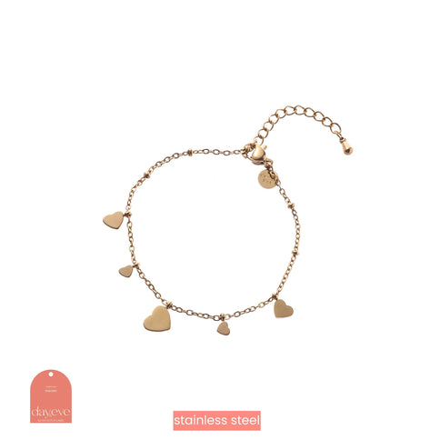 Day & Eve by Go Dutch Label Hearts On The Side Bracelet