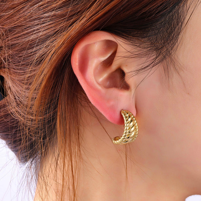Day & Eve by Go Dutch Label Inlay Chain Earrings