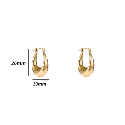 Day & Eve by Go Dutch Label Long Hollow Hoops