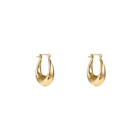 Day & Eve by Go Dutch Label Long Hollow Hoops