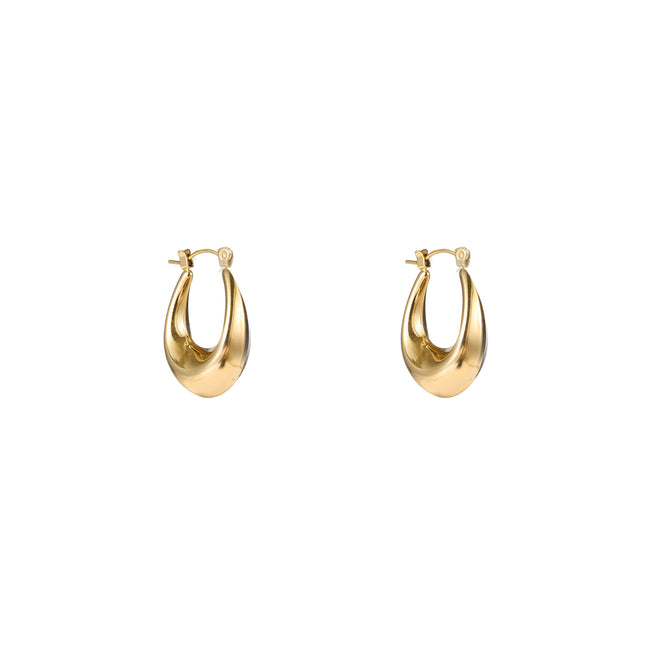 Day & Eve by Go Dutch Label Long Hollow Hoops