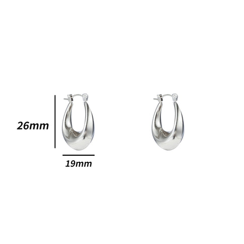 Day & Eve by Go Dutch Label Long Hollow Hoops