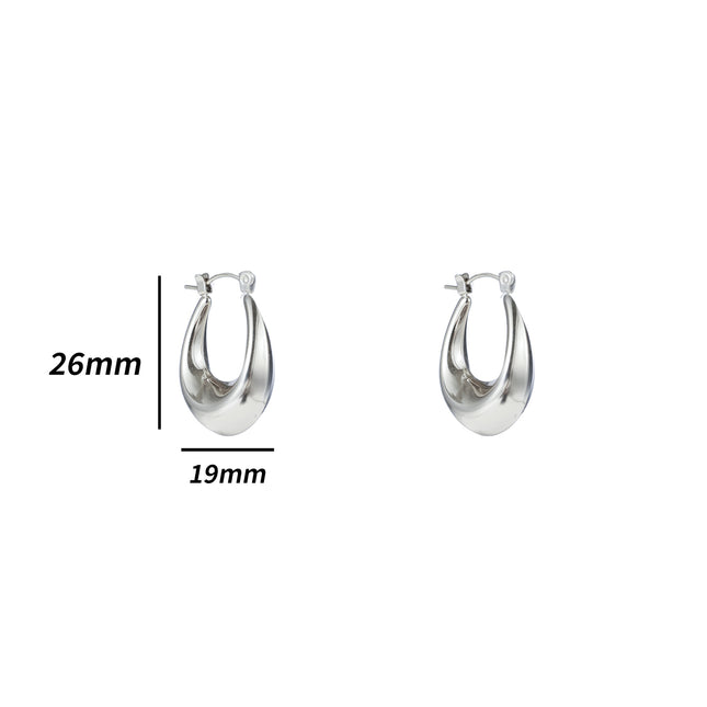 Day & Eve by Go Dutch Label Long Hollow Hoops