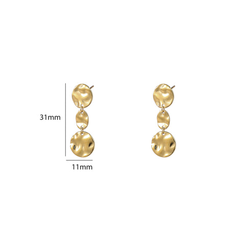 Day & Eve by Go Dutch Label Long Round Studs