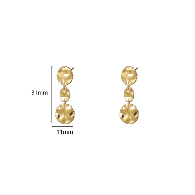 Day & Eve by Go Dutch Label Long Round Studs