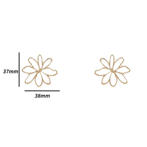 Day & Eve by Go Dutch Label Open Flower Earrings