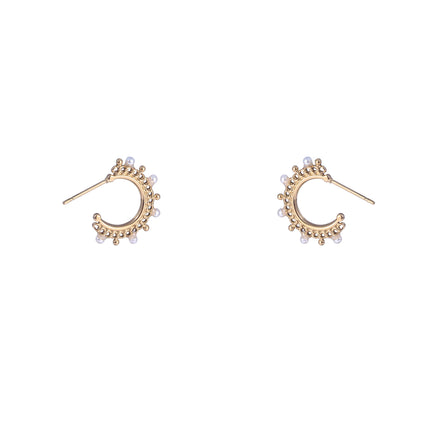 Day & Eve by Go Dutch Label Pearl Dotted Hoop