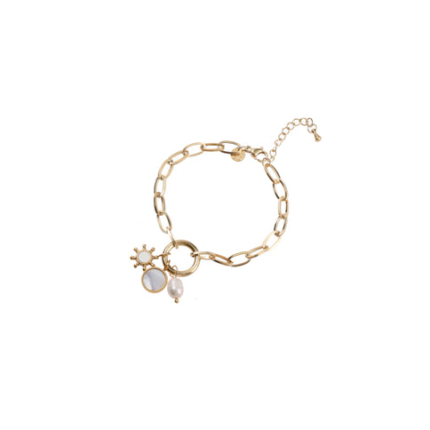 Day & Eve by Go Dutch Label Pearl Pendant Bracelet
