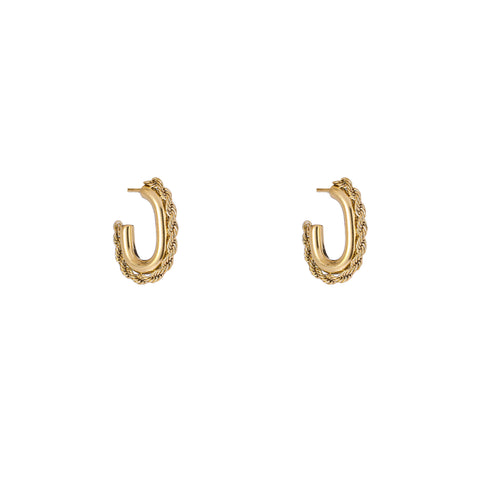 Day & Eve by Go Dutch Label Small Hollow Hoops